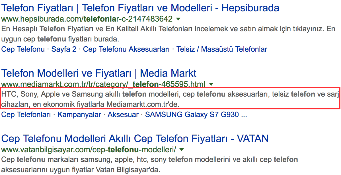 meta description örneği