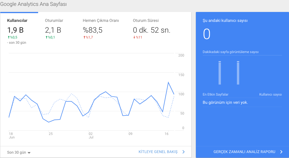 yeni başlayanlar için google analytics