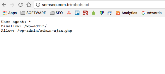 robots.txt örneği